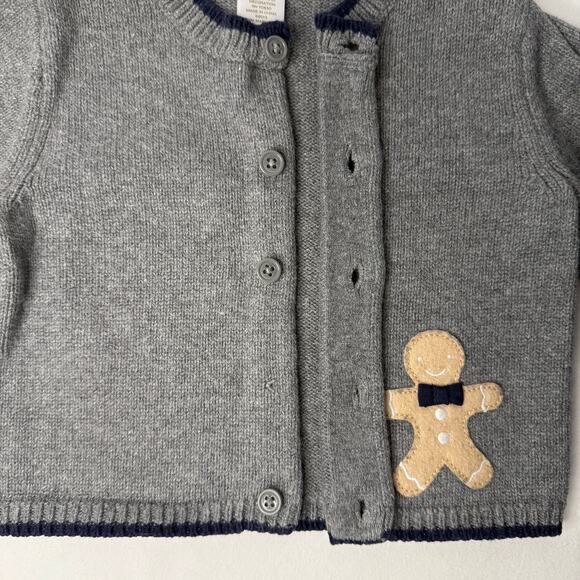 Janie & Jack Baby Cardigan Sweater 12–18 Months Cotton Wool Soft Holiday Classic - Picture 8 of 14